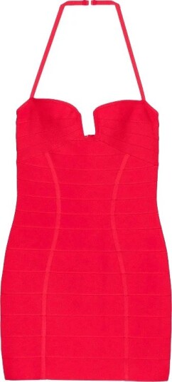 Herve Leger Dame Kjoler Rød M,