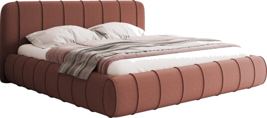 Calrosin Sengeramme 200x200 cm med Oppbevaring Rosa