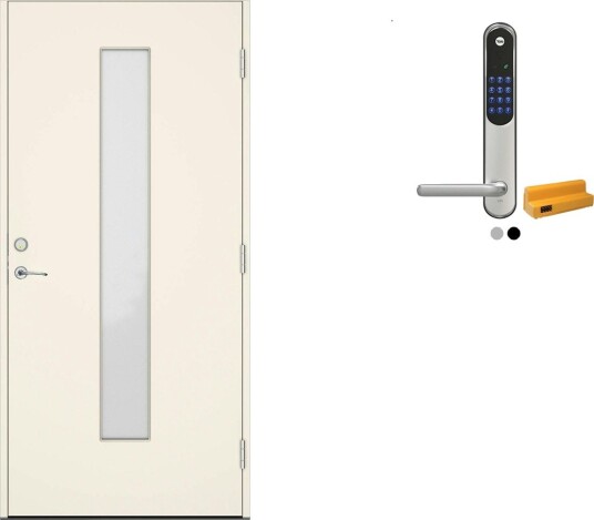 Ytterdør Swedoor Advance-Line Nordic Skagen med Yale Entrus Ytterdør Swedoor Advance-Line Nordic Skagen med Yale Entrus