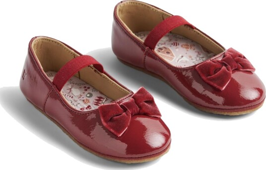 Wheat Footwear Ballerina Rosen Cherry Red (22)