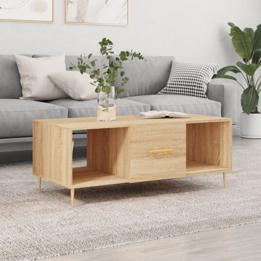 Salongbord sonoma eik 102x50x40 cm konstruert tre 8720845427481
