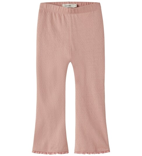 Lil" Atelier Bukser - Bootcut - NmfHalina - Rose Tan - Lil Atelier - 5 år (110) - Bukser - bomull - Rosa