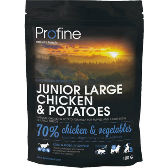 Profine Junior Large Hundefôr med Kylling & Poteter 12 kg