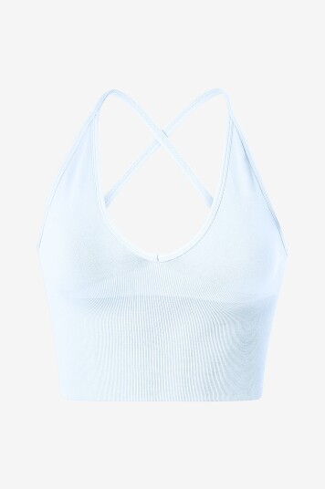 Aim'n Bh topp Shape Seamless Cross Back Bralette Blå