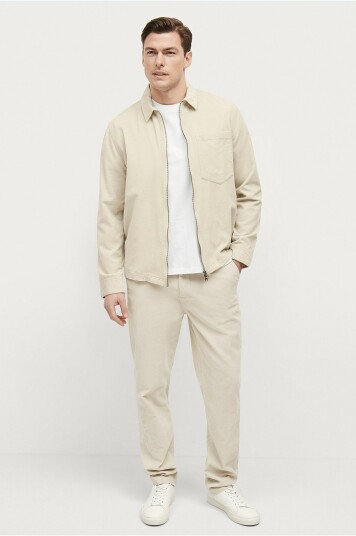 Studio Total Chinos Tapered Cord Chino Hvit Studio Total Chinos Tapered Cord Chino Hvit