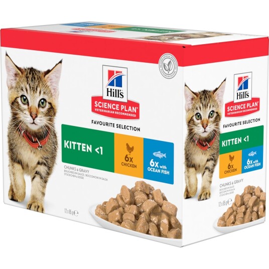 Hill´S Cat Kitten Chicken&Fish 12X85