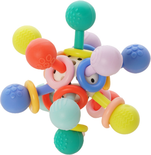 Manhattan Toy Atom Teether Toy Colorpop Manhattan Toy Atom Teether Toy Colorpop