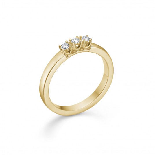 Mads Z Crown Alliance Ring 14 kt. Gull 0,04 ct. 1541843-54 - Dame - Gold Mads Z Crown Alliance Ring 14 kt. Gull 0,04 ct. 1541843-54 - Dame - Gold
