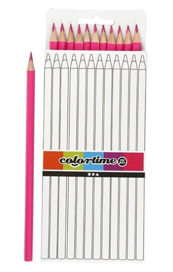 Creativ Company Colortime colouring pencils Rosa 12pcs. Creativ Company Colortime colouring pencils Rosa 12pcs.