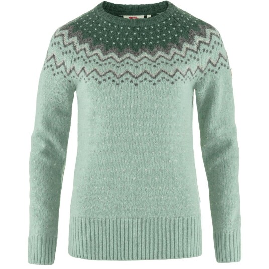 Fjellreven  ÖVik Knit Sweater W Dame, 674-679 Misty Green-Deep Patina, L