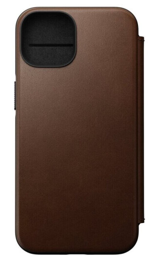 Nomad Iphone 14 Etui Modern Leather Folio Brun