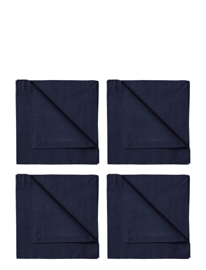 LINUM Robert Napkin 4-Pack - Navy - 45X45CM