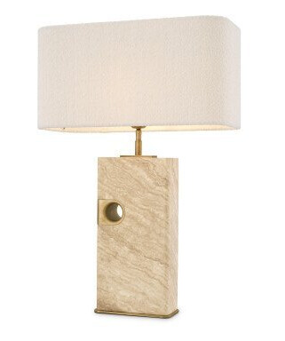 Sebago bordlampe travertine Sebago bordlampe travertine