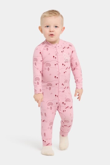Nordbjørn Moritz Undertøysdress Bamboo Pink Iceberg 68