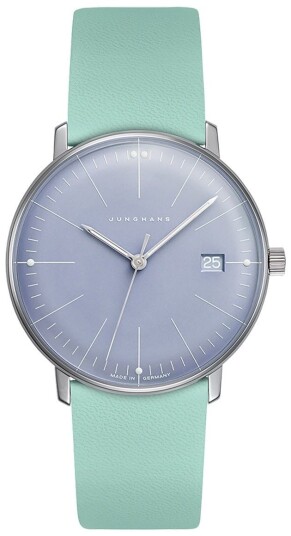 Junghans Dameklokke 47/4554.02 Max Bill Ladies Blå/Lær Ø32.7 mm