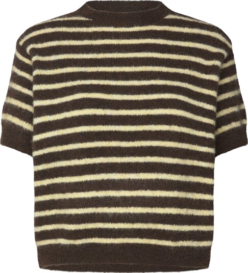 Noella N Monikah Ss Knit Brown M/L