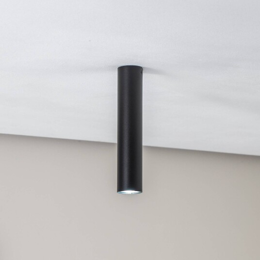 SOLLUX LIGHTING Tube taklampe i sylinderform svart