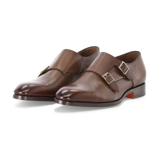Santoni, Herre, Sko, Brun, 42 1/2 EU,
