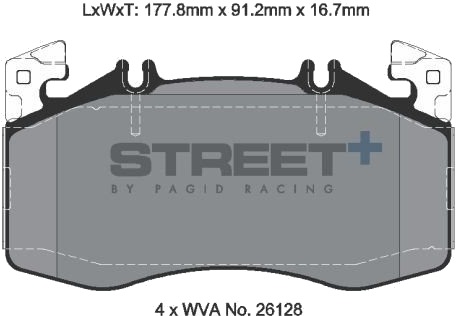 PAGID Racing T8217SP2001 Bremseklosser
