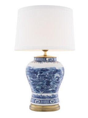 Bordlampe Chinese Blue Bordlampe Chinese Blue