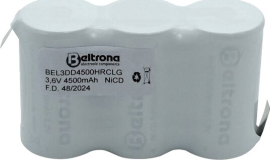 Beltrona Bel3dd4500hrclg Spesialbatteri Nicd 3,6 V 4500 Mah 1 Stk. BEL3DD4500HRCLG Beltrona Bel3dd4500hrclg Spesialbatteri Nicd 3,6 V 4500 Mah 1 Stk. BEL3DD4500HRCLG