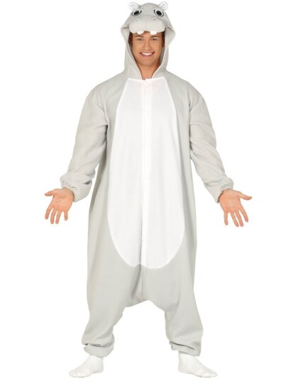 Flodhest Kigurumi Unisex Kostyme Strl L