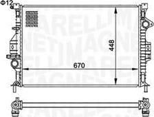 MAGNETI MARELLI 350213158700 Radiator motorkjøling