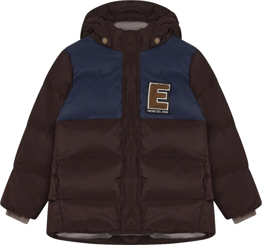 En Fant Jacket Quilt Colorblock   Brown   98