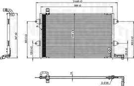 Kondensator, klimaanlegg MAGNETI MARELLI 350203840000