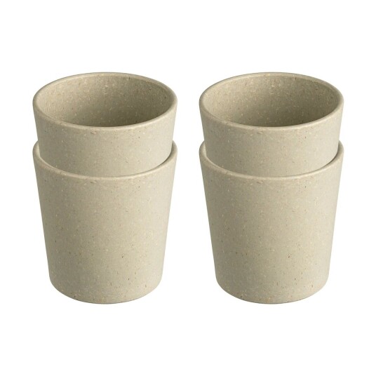 Koziol Connect kopp S 19 cl 4-pakning Nature desert sand