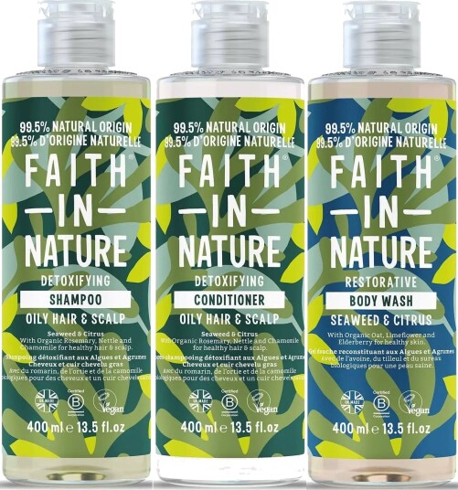 Faith In Nature Bundle Seaweed & Citrus Shampoo 400 ml & Conditioner 4