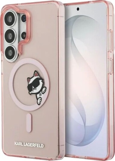 Karl Lagerfeld IML Peekaboo Choupette MagSafe Case for Samsung Galaxy S26 Ultra - Pink