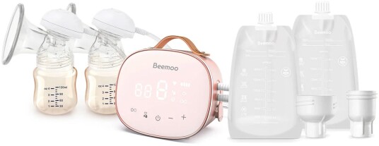 Beemoo Care Duo Elektrisk Dobbelbrystpumpe inkl. Brystmelkposer 180 ml 30-pack Beemoo Care Duo Elektrisk Dobbelbrystpumpe inkl. Brystmelkposer 180 ml 30-pack