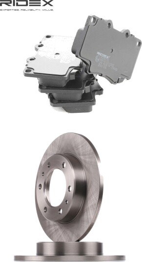 Bremseskiver og -klosser RIDEX 3405B2727