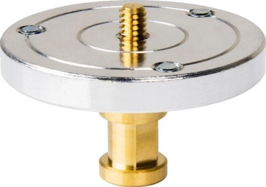 Kupo KS-024 1/4" Plattform m/16mm PIN Festeplate med Baby PIN til 1/4 skrue