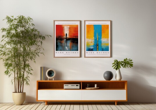 Plakat Mark Rothko Refleksjoner / Sett med 2 Plakat Mark Rothko Refleksjoner / Sett med 2