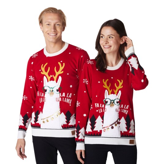 Silly Santa Lama Julegenser - X-Small