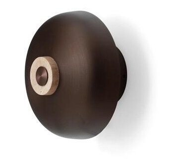 Audo Reverse Vegglampe Hardwired Sand Travertine/Burnished Aluminium Audo Reverse Vegglampe Hardwired Sand Travertine/Burnished Aluminium