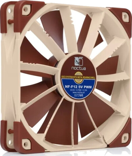 Noctua NF-F12 5V PWM 120mm Kabinettvifte for PC Kjøling Noctua NF-F12 5V PWM 120mm Kabinettvifte for PC Kjøling