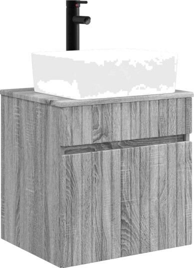 Vegghengt servantkommode Grå Sonoma 49 x 41 x 63 cm Vegghengt servantkommode Grå Sonoma 49 x 41 x 63 cm