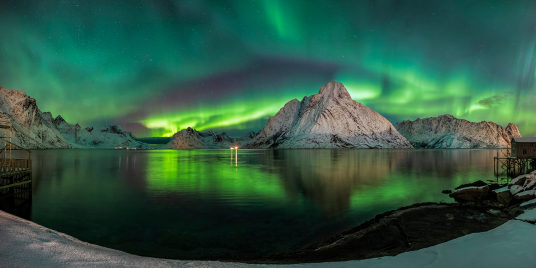 Auroras in Reine, Lofoten av Frank Olsen Auroras in Reine, Lofoten av Frank Olsen