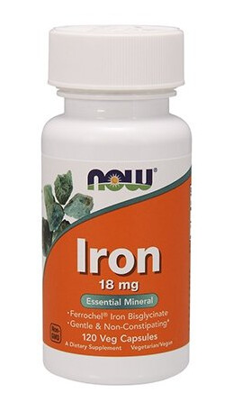 Now Foods Jern 120x18mg Now Foods Jern 120x18mg