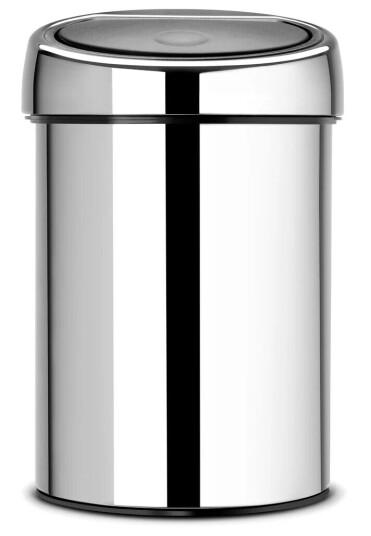 Brabantia Touch Bin søppelbøtte 3 liter vegghengt briljant stål