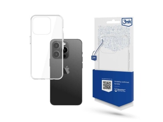 3Mk Armor Støtsikkert Mobildeksel til iPhone 15 Pro - Gjennomsiktig 3Mk Armor Støtsikkert Mobildeksel til iPhone 15 Pro - Gjennomsiktig
