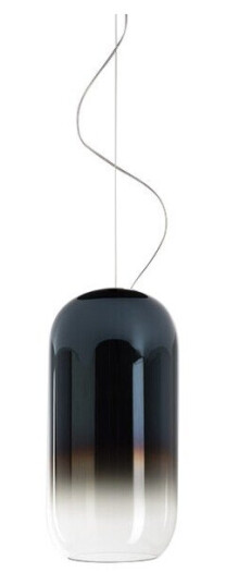 Artemide - Gople Mini Pendel Blue Sapphire/Black