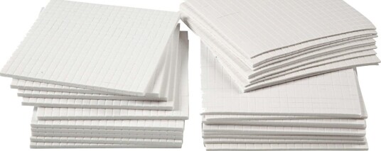 Klebeputer Creativ Company 3D Str 5X5 mm Tykkelse 1-2-3 mm 30X400 St/1 Pk Klebeputer Creativ Company 3D Str 5X5 mm Tykkelse 1-2-3 mm 30X400 St/1 Pk