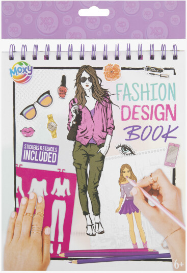 Grafix Fashion Design Sticker Book + Stencils