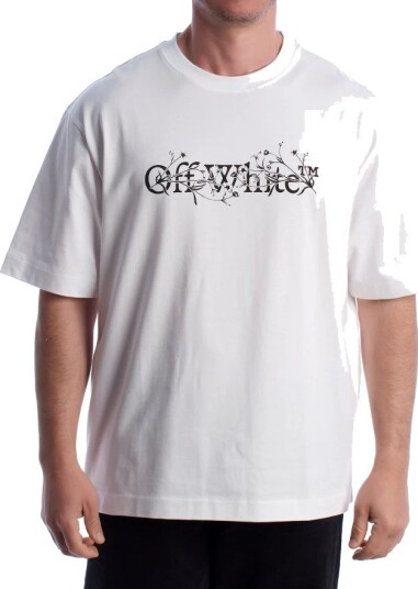Off White Bookish Flower Skate S/S Tee White XL