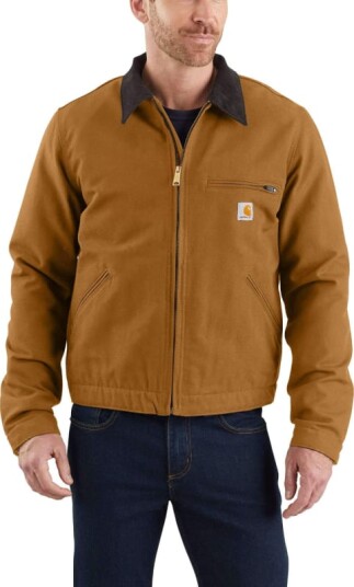 Carhartt Men's Duck Detroit Jacket L ® Brown Carhartt Men's Duck Detroit Jacket L ® Brown