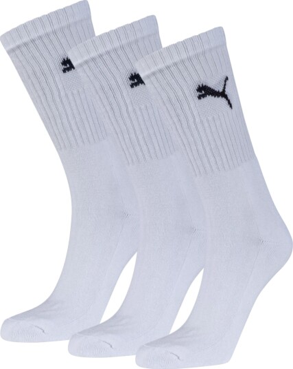Puma Sport Crew 3pk, sokker unsiex 39-42 White Puma Sport Crew 3pk, sokker unsiex 39-42 White